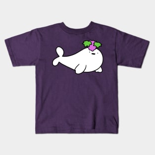 Grape Baby Harp Seal Kids T-Shirt